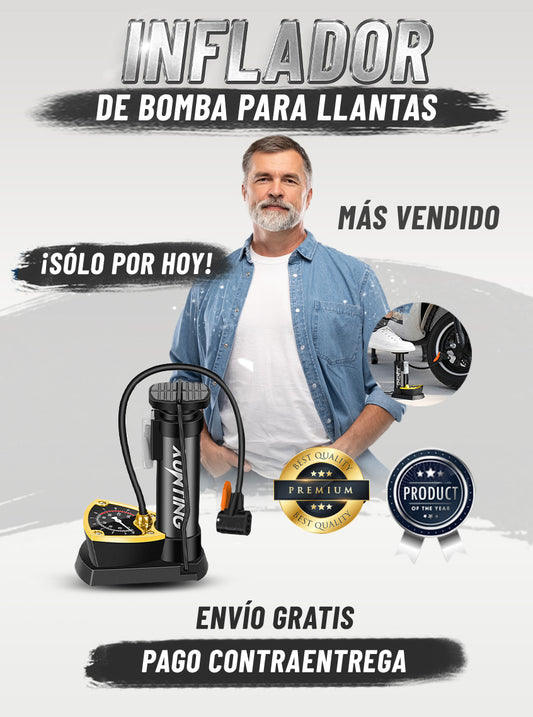 INFLADOR DE BOMBA PARA LLANTAS