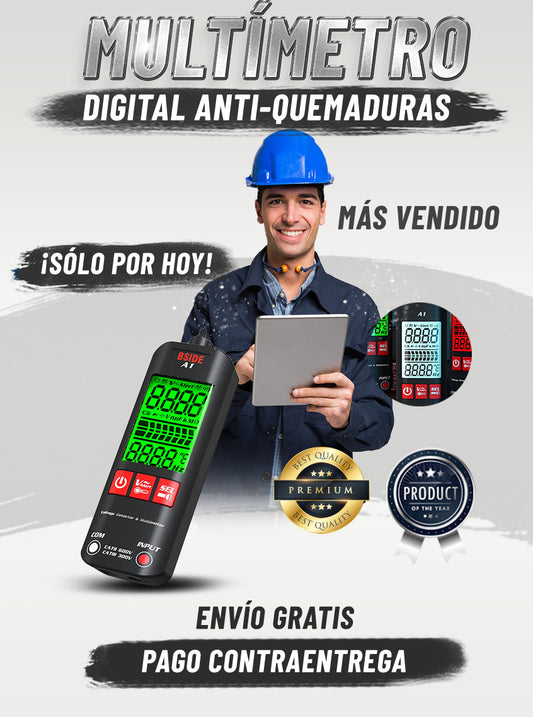 MULTIMETRO DIGITAL ANTIQUEMADURAS